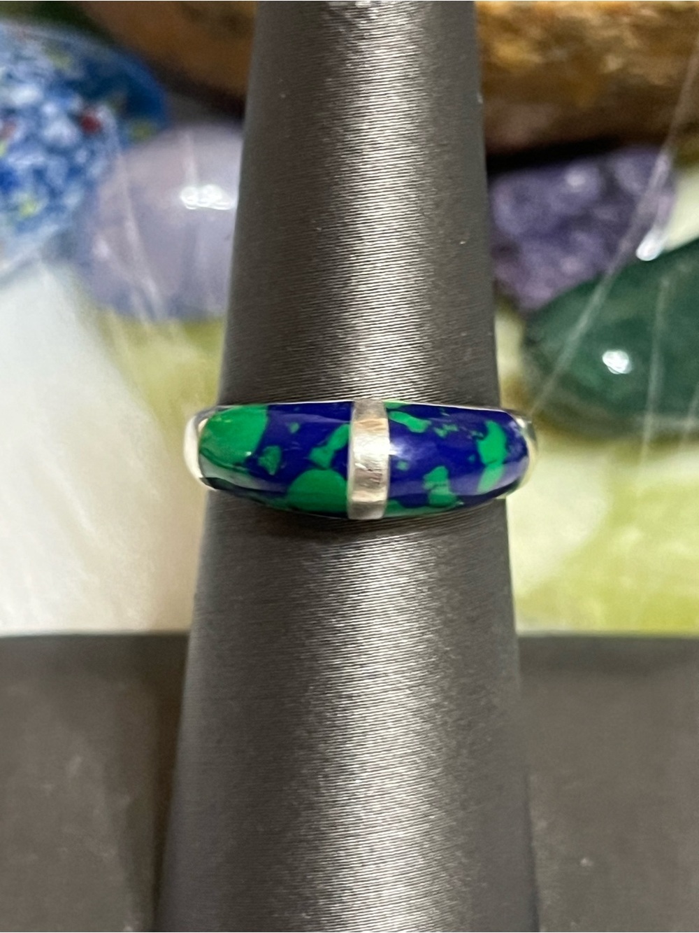 Sterling Azurite Ring - Picture 1 of 14